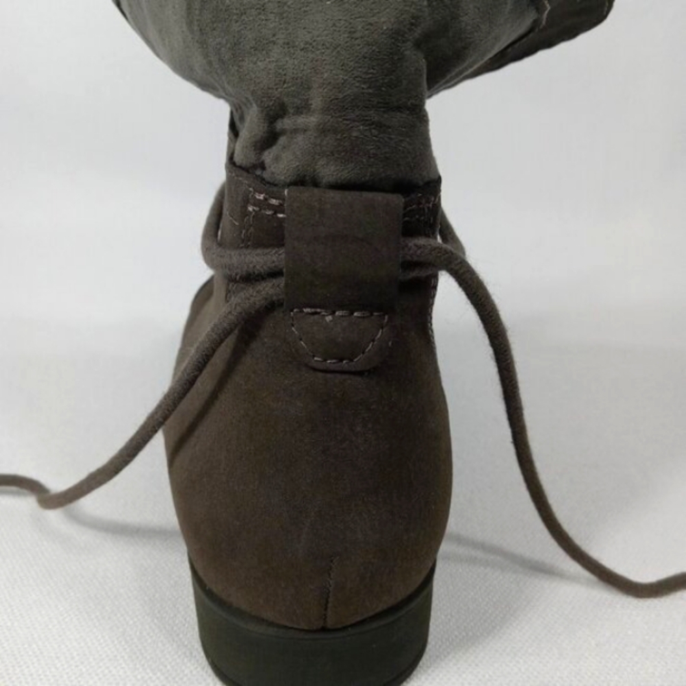 MADDEN GIRL Ruxben Gray Cuff Lace Up Ankle Boots Womens Size 9.5 - Picture 9 of 15